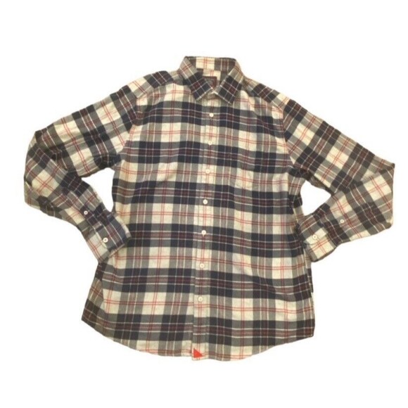 UNTUCKit Men's Flannel Campeneta Button Down Long Sleeve Plaid Size Large Tall - Picture 1 of 6